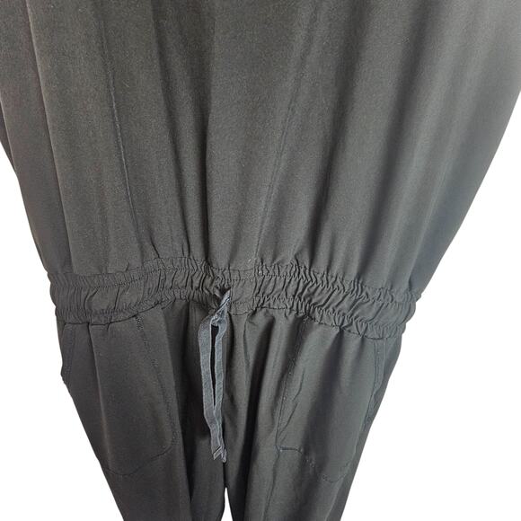 Albion Jumpsuit Jogger Jumpsuit Cap Sleeve Jumpsuit M Black Women One Piece - Picture 4 of 10